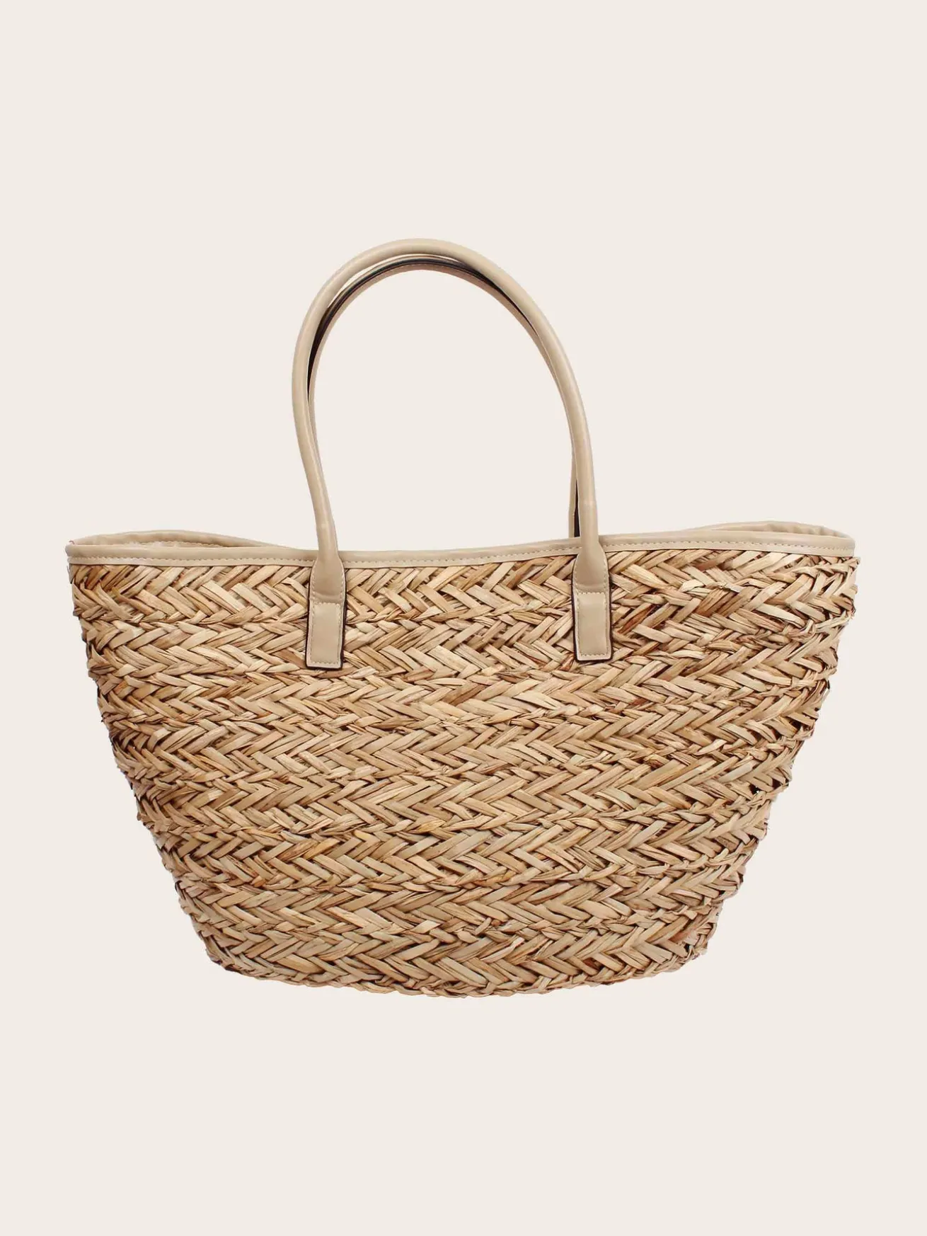 Stylische Loevenich Tasche aus Seegras mit Magnet-Verschluss