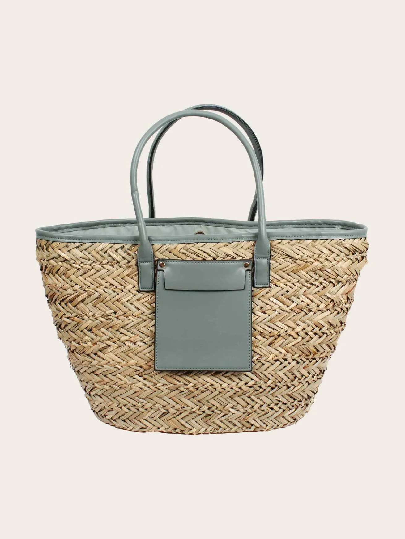 Stylische Loevenich Tasche aus Seegras mit Magnet-Verschluss