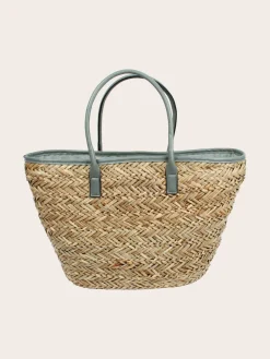 Stylische Loevenich Tasche aus Seegras mit Magnet-Verschluss