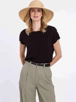 Stylischer Loevenich Strohhut mit großer Schleife