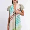 Sustainability Collection - Schal im bunten Streifen-Design