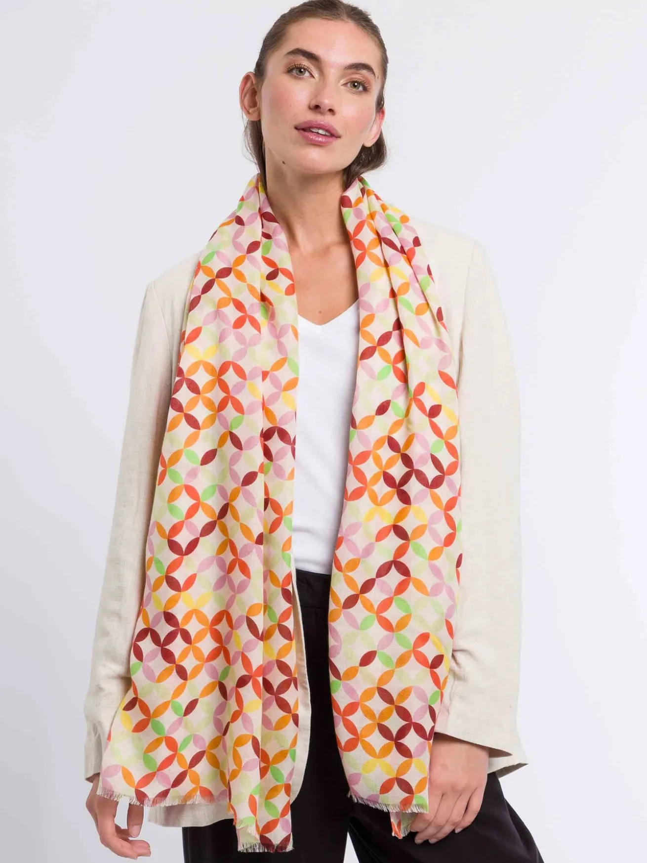 Sustainability Collection - Schal mit geometrischem Design aus Viskose