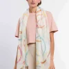Sustainability Collection - Schal mit bunten Kreisen