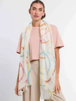Sustainability Collection - Schal mit bunten Kreisen