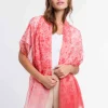 Sustainability Collection - Schal mit Blümchen-Design und Farbverlauf