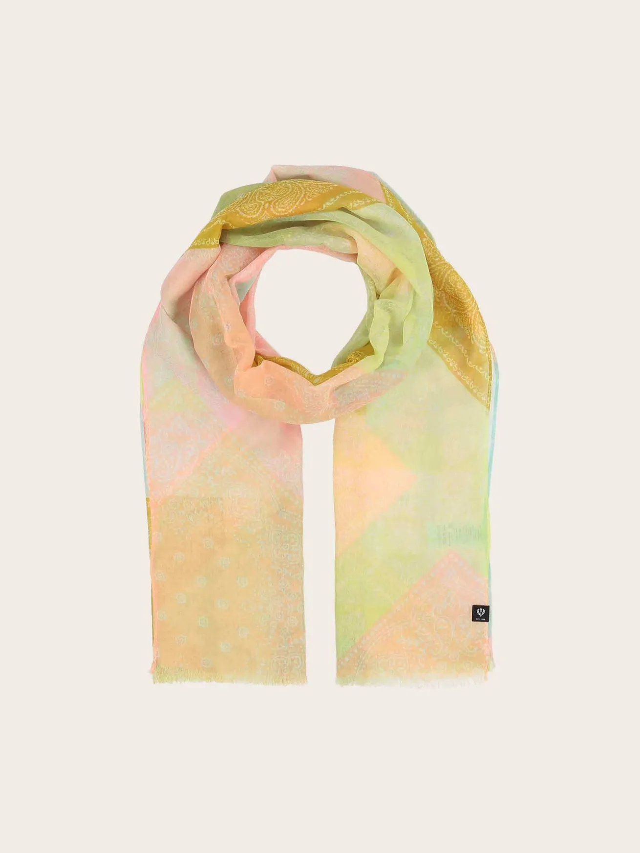 Sustainability Collection - Stola mit Paisley-Design und geometrischem Muster