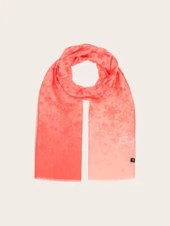 Sustainability Collection - Schal mit Blümchen-Design und Farbverlauf