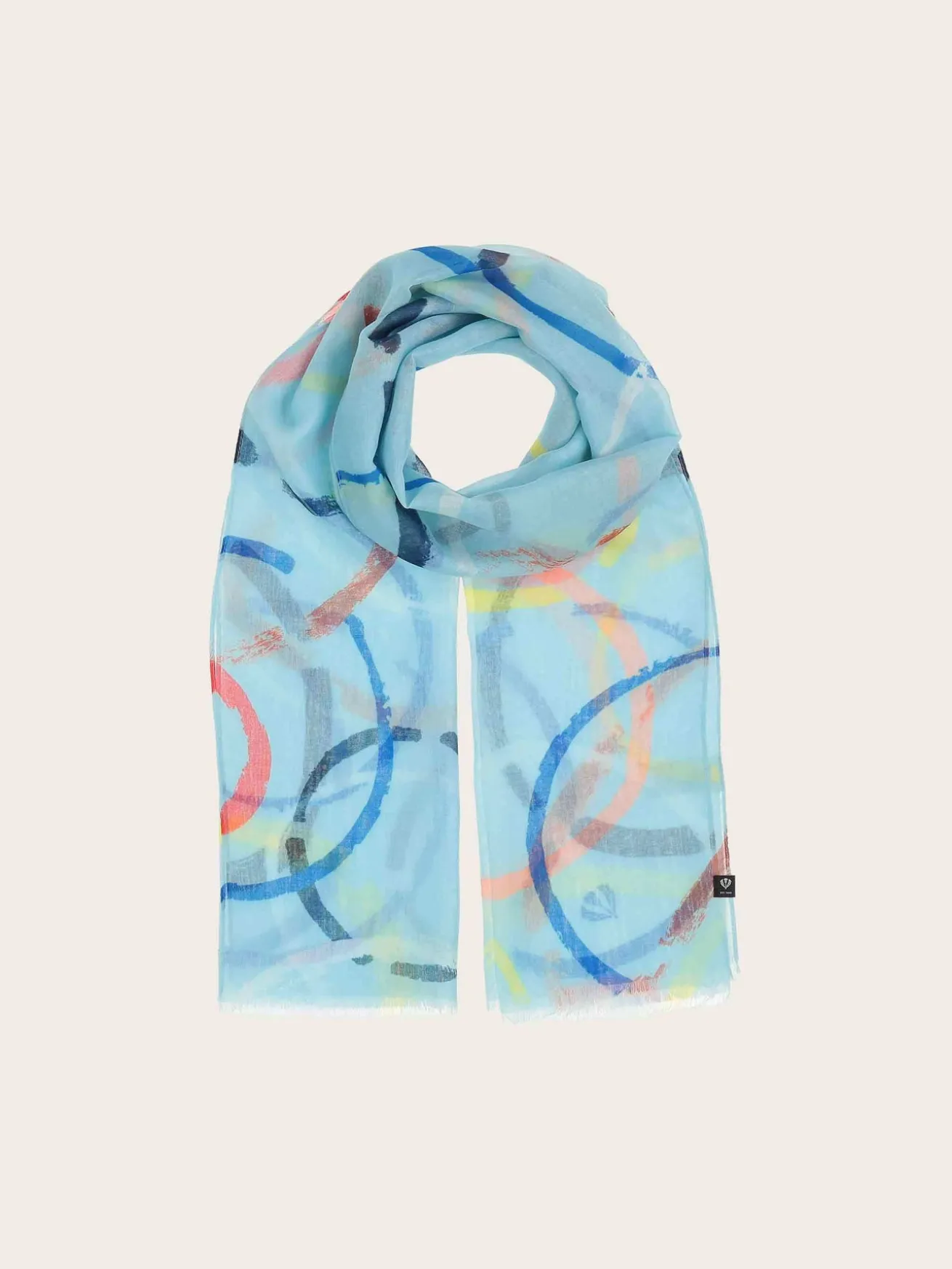 Sustainability Collection - Schal mit bunten Kreisen
