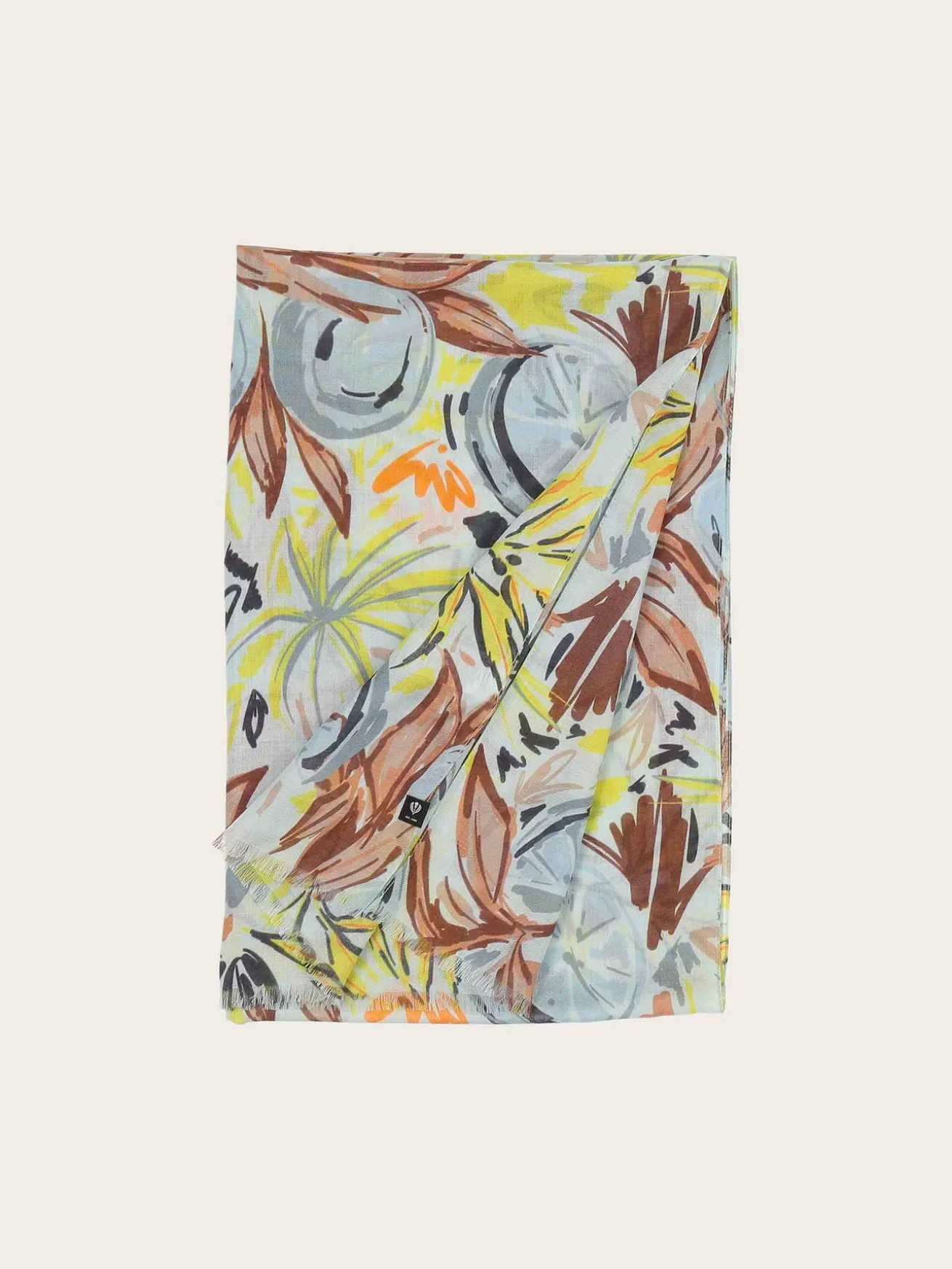 Sustainability Collection - Schal mit tropischem Pflanzen-Design aus Viskose