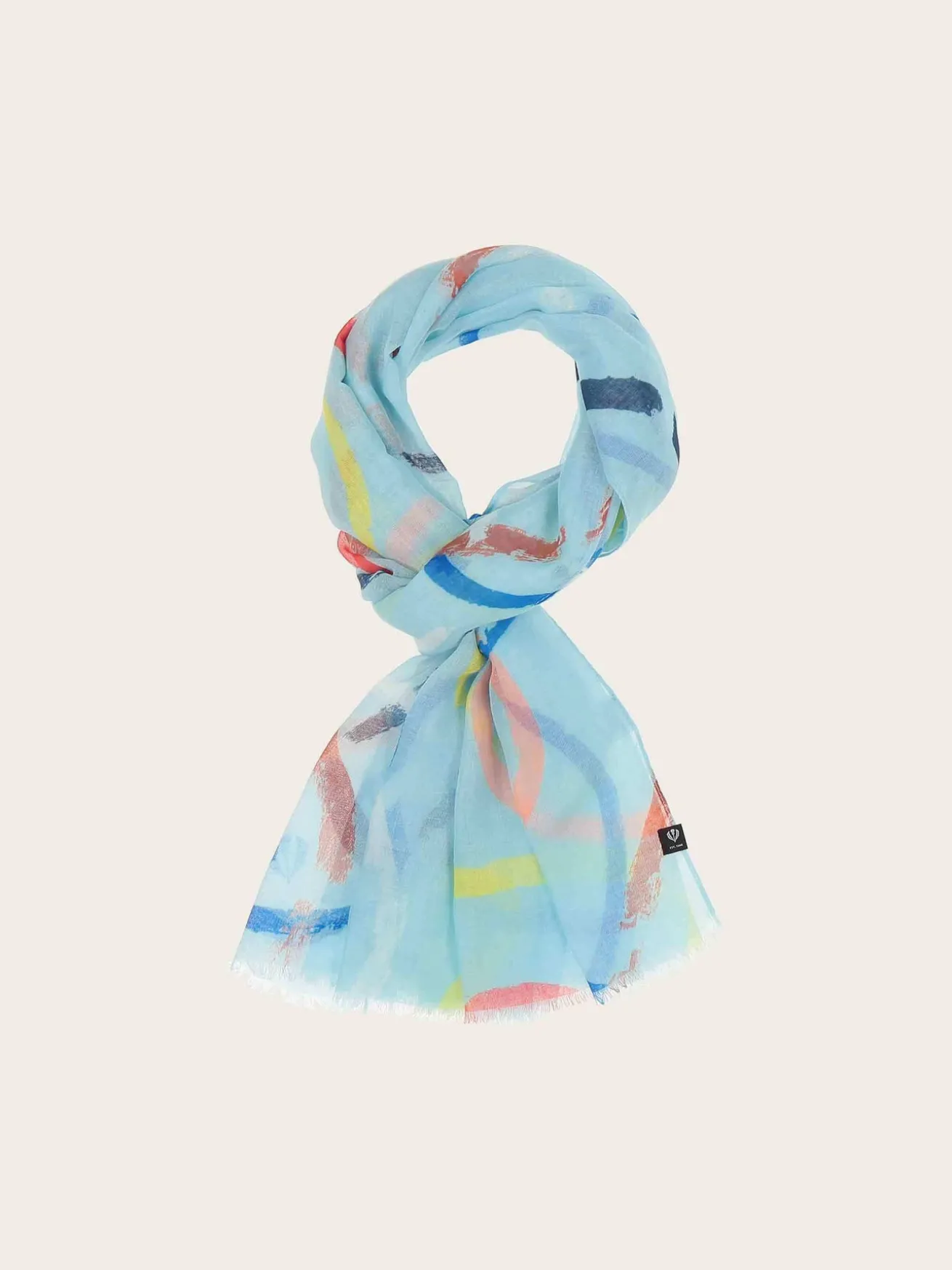 Sustainability Collection - Schal mit bunten Kreisen