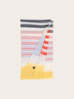 Sustainability Collection - Schal im bunten Streifen-Design