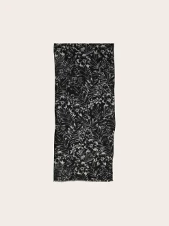 Sustainability Collection - Eleganter Schal mit tropischem Blumen-Design