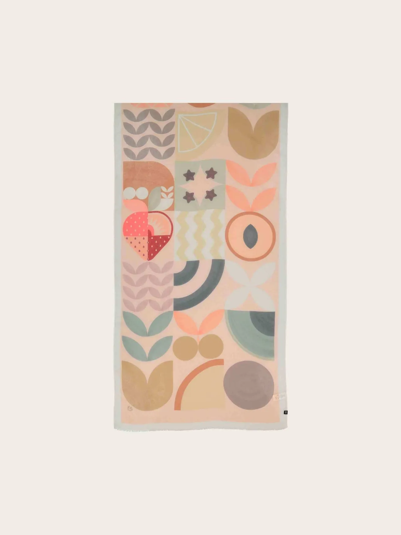 Sustainability Collection - Schal mit Muster-Mix