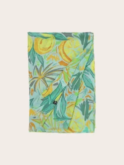 Sustainability Collection - Schal mit tropischem Pflanzen-Design aus Viskose