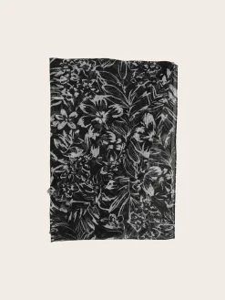 Sustainability Collection - Eleganter Schal mit tropischem Blumen-Design