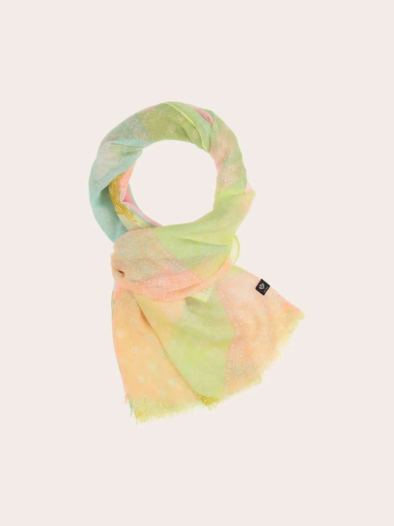 Sustainability Collection - Stola mit Paisley-Design und geometrischem Muster