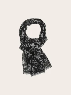 Sustainability Collection - Eleganter Schal mit tropischem Blumen-Design