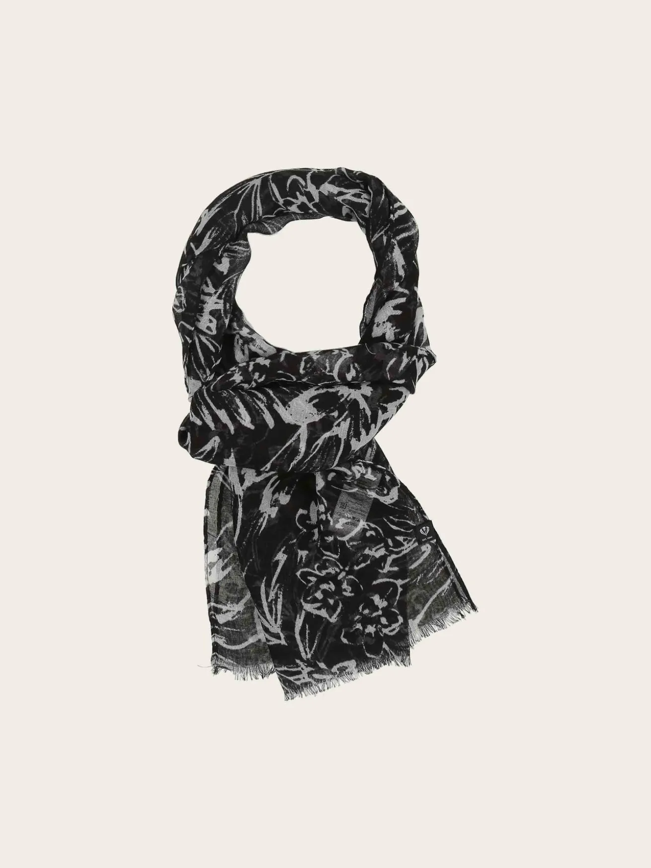 Sustainability Collection - Eleganter Schal mit tropischem Blumen-Design