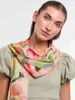 Sustainability Collection - Schal mit Blumen-Design aus Viskose
