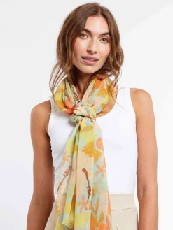 Sustainability Collection - Schal tropischem Blumen-Design