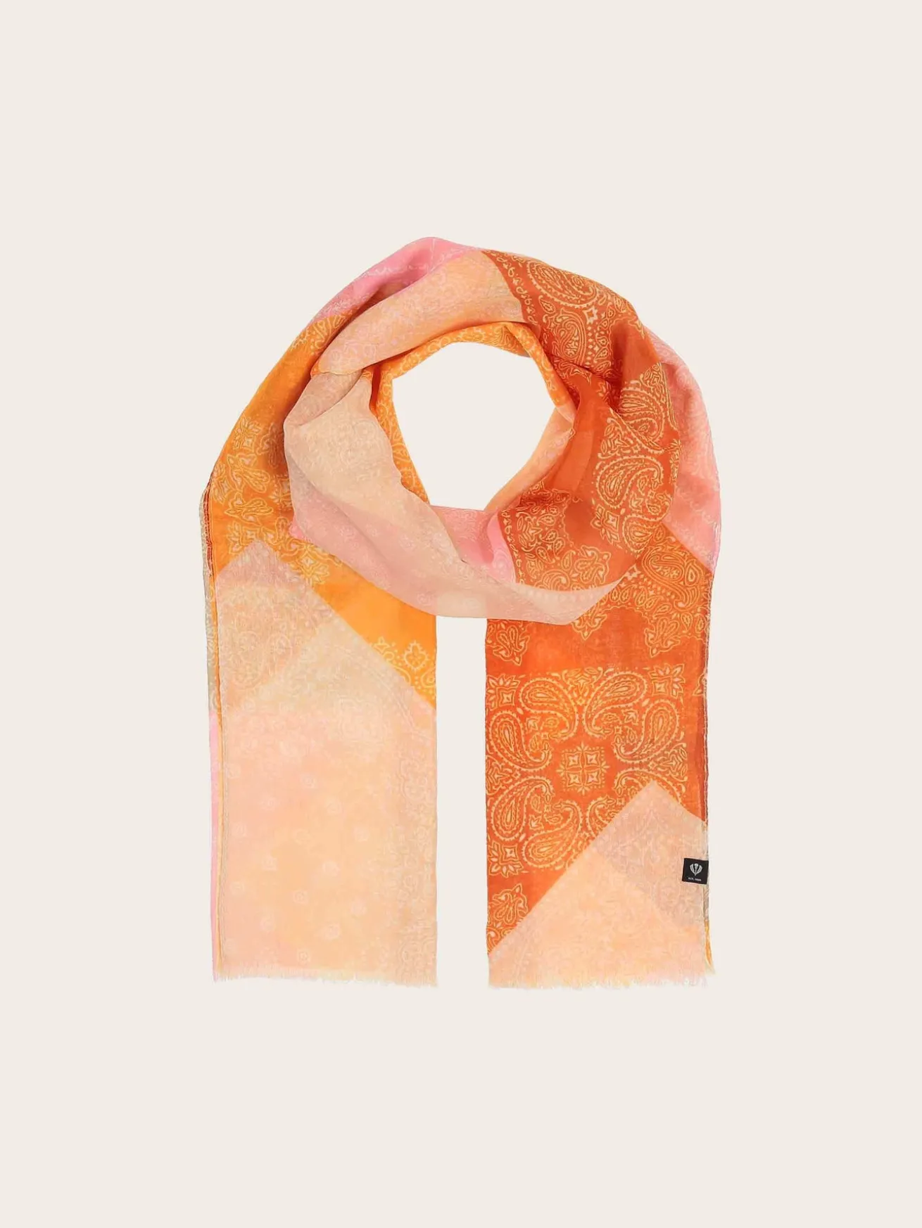 Sustainability Collection - Stola mit Paisley-Design und geometrischem Muster