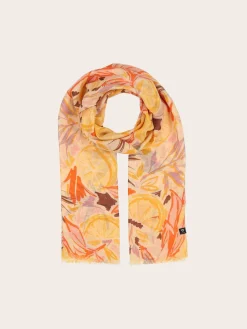 Sustainability Collection - Schal mit tropischem Pflanzen-Design aus Viskose