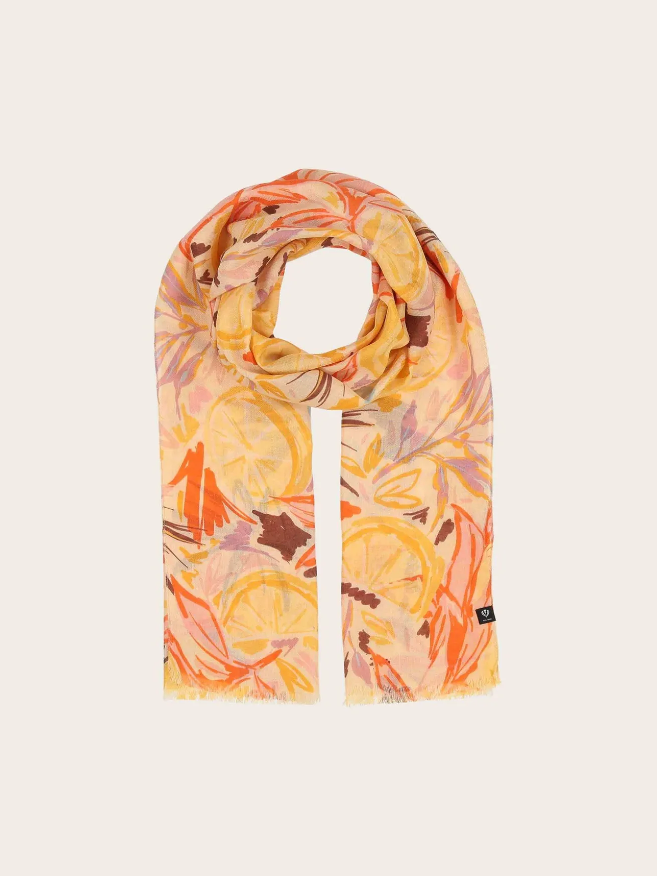 Sustainability Collection - Schal mit tropischem Pflanzen-Design aus Viskose