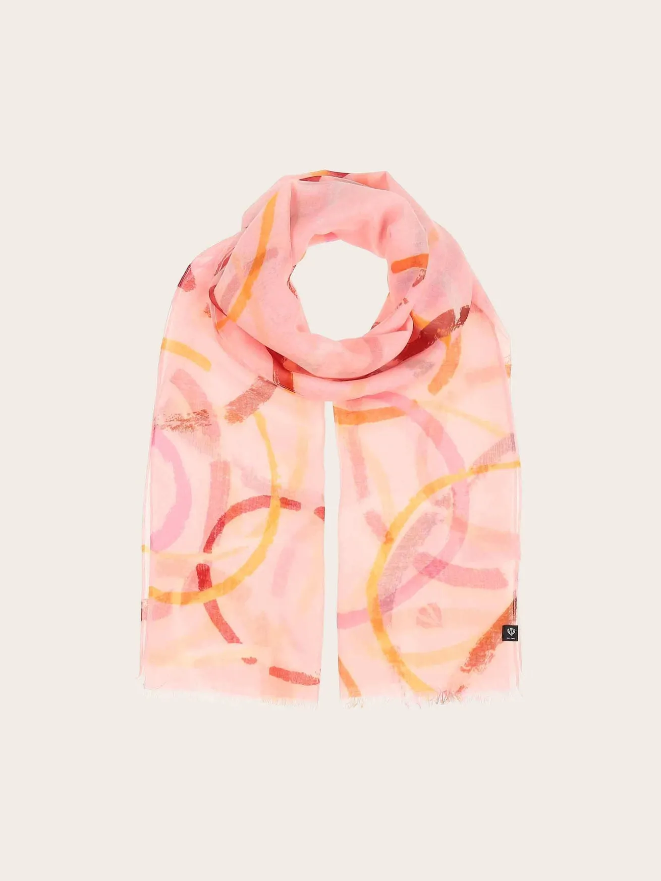 Sustainability Collection - Schal mit bunten Kreisen