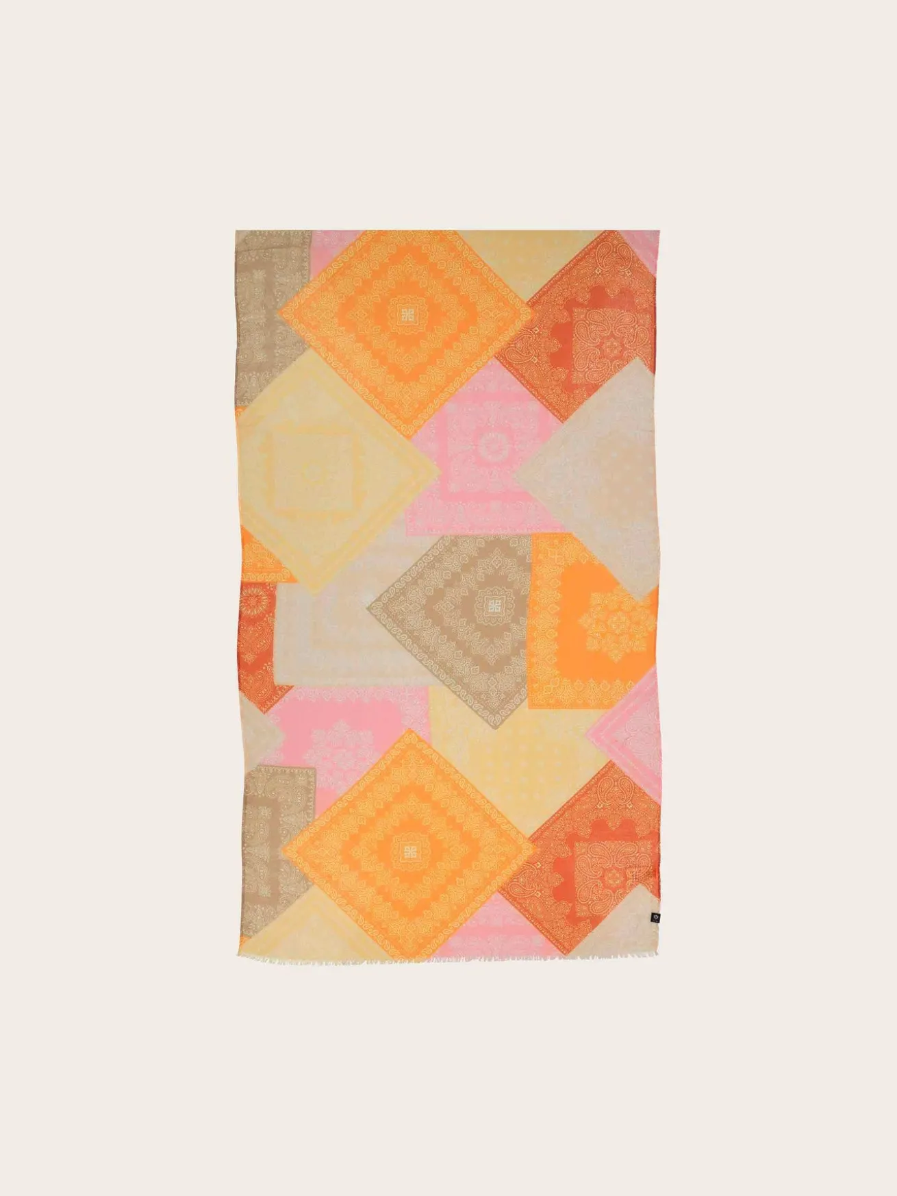 Sustainability Collection - Stola mit Paisley-Design und geometrischem Muster