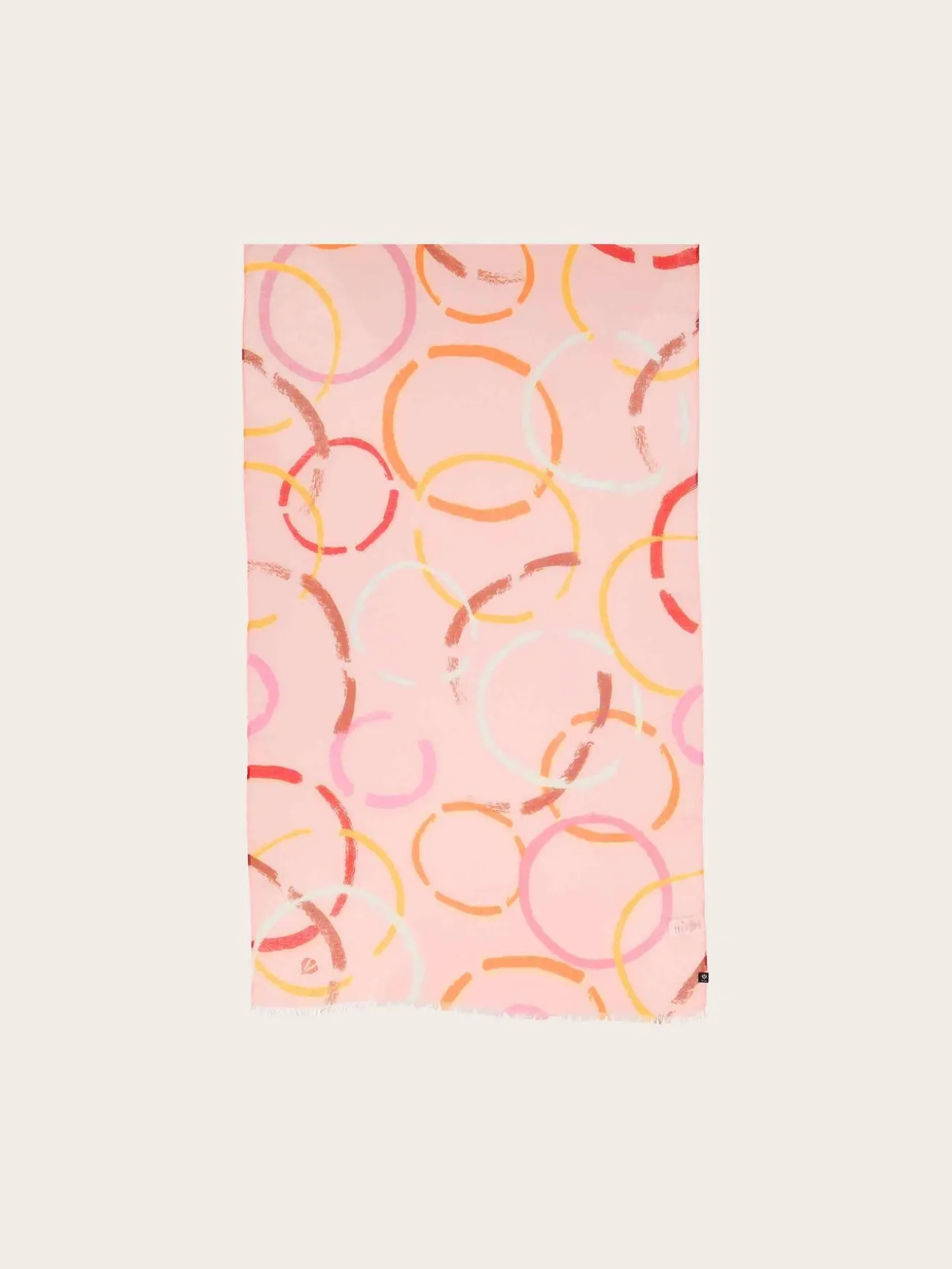 Sustainability Collection - Schal mit bunten Kreisen
