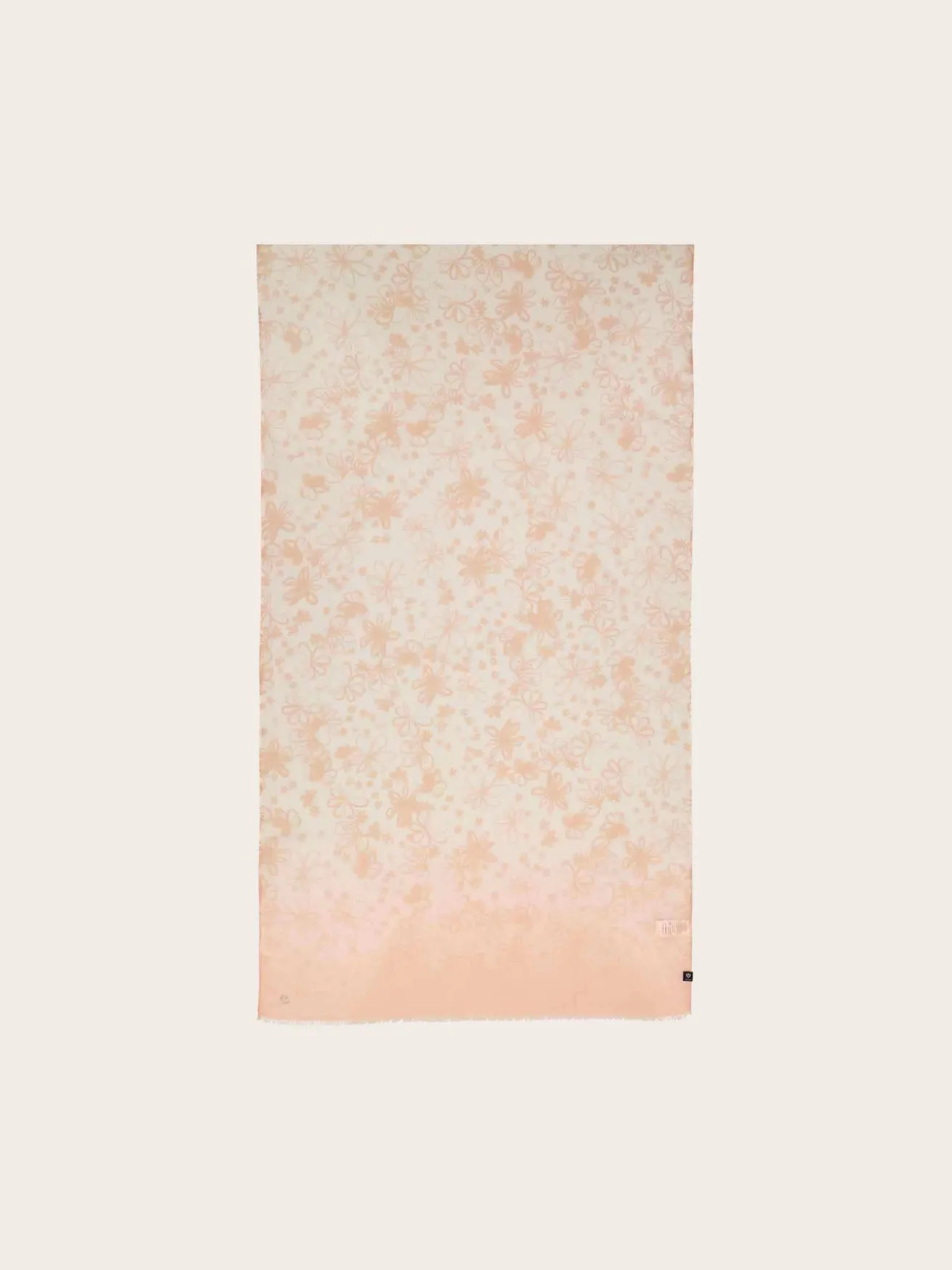 Sustainability Collection - Schal mit Blümchen-Design und Farbverlauf