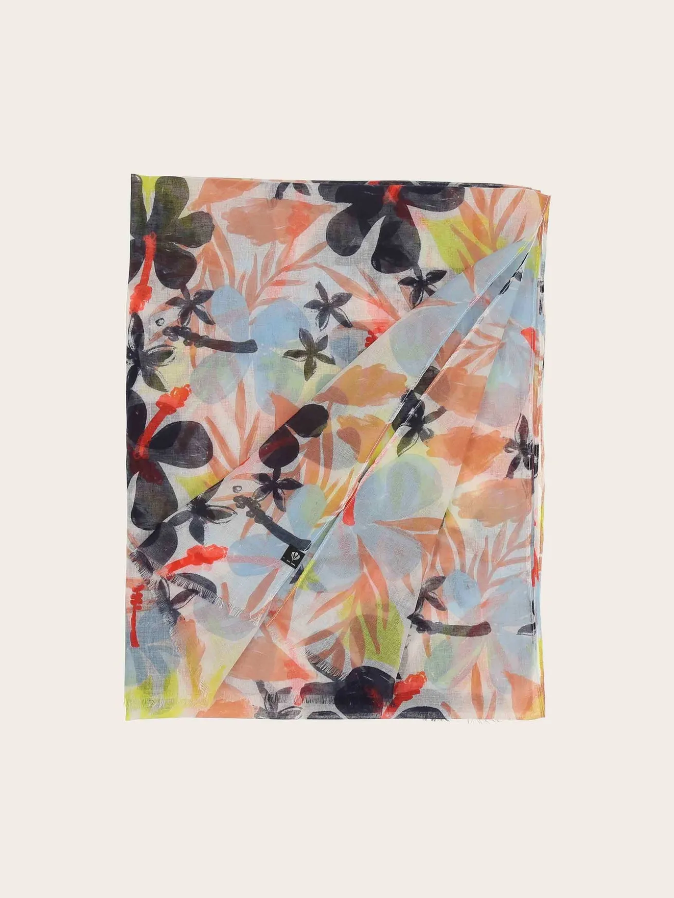 Sustainability Collection - Schal tropischem Blumen-Design