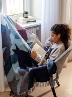 Sustainability Edition - Cashmink-Decke mit Hahnentritt-Design - Made in Germany