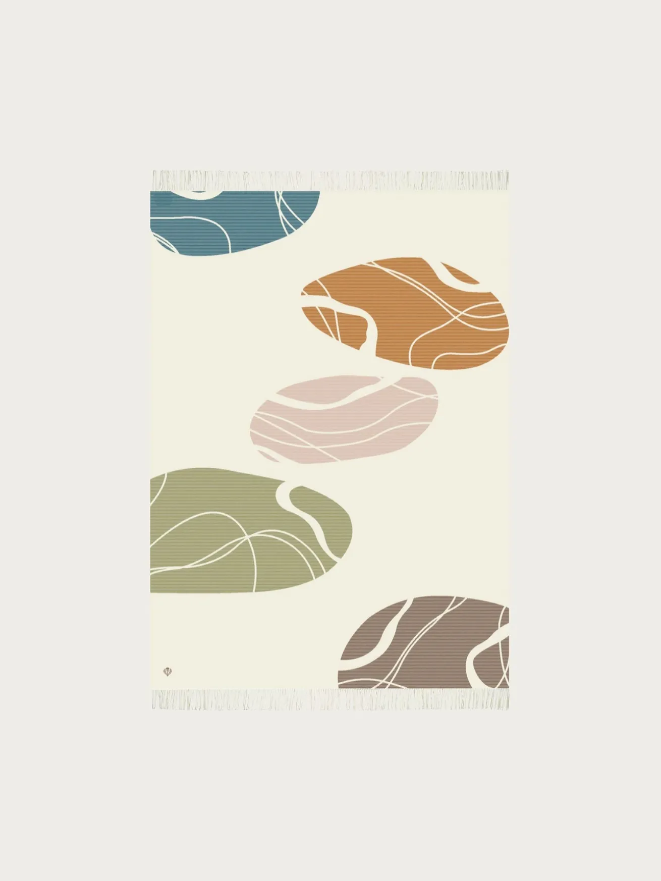 Sustainability Edition - Cashmink-Decke mit Kieselstein-Design - Made in Germany