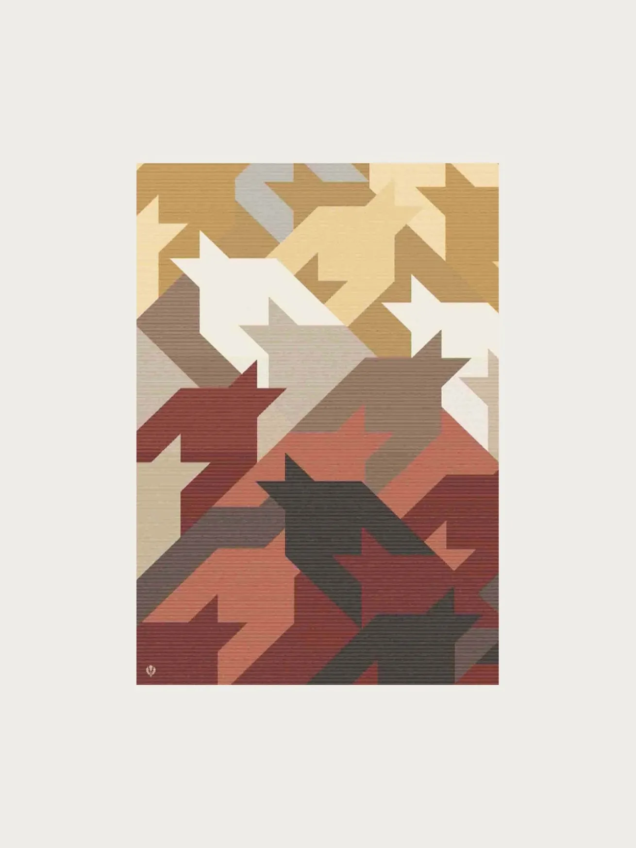 Sustainability Edition - Cashmink-Decke mit Hahnentritt-Design - Made in Germany