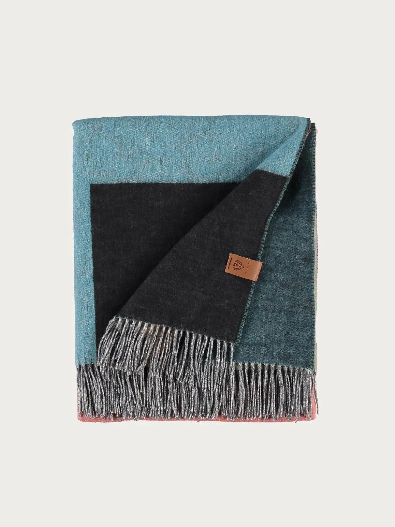 Sustainability Edition - Cashmink-Decke mit Colour Block Design - Made in Germany