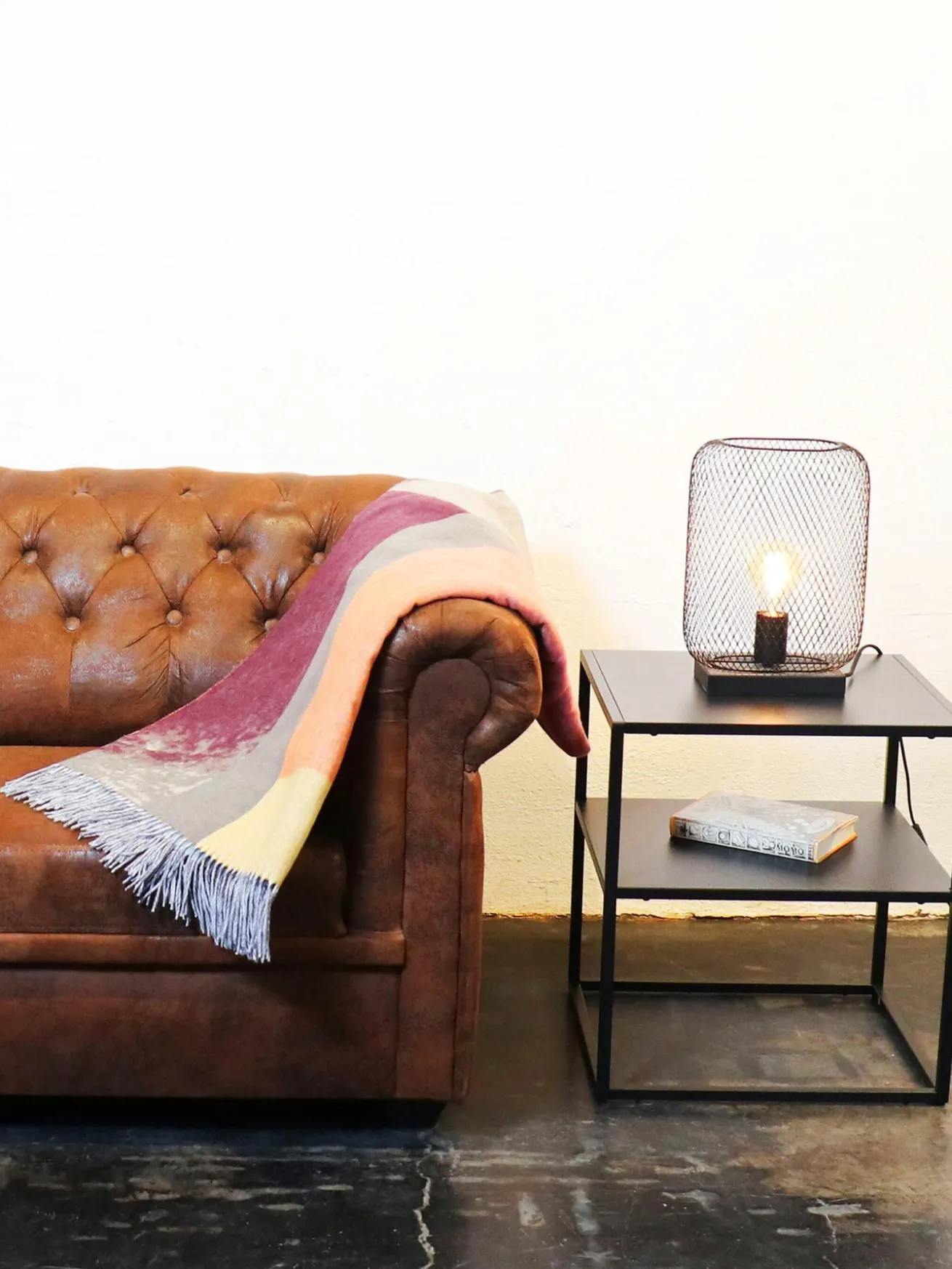 Sustainability Edition - Cashmink-Decke mit Colour Block Design - Made in Germany