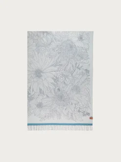 Sustainability Edition - Cashmink-Decke mit Blumen-Design - Made in Germany