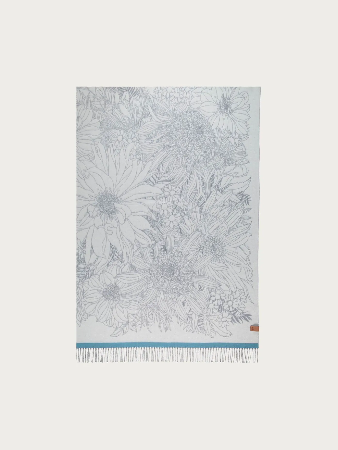 Sustainability Edition - Cashmink-Decke mit Blumen-Design - Made in Germany