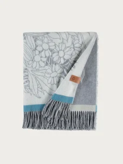 Sustainability Edition - Cashmink-Decke mit Blumen-Design - Made in Germany