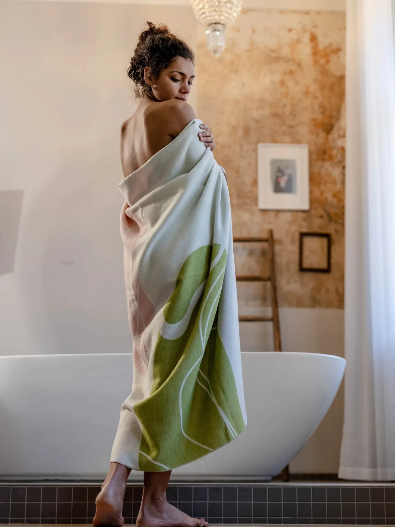 Sustainability Edition - Cashmink-Decke mit Kieselstein-Design - Made in Germany