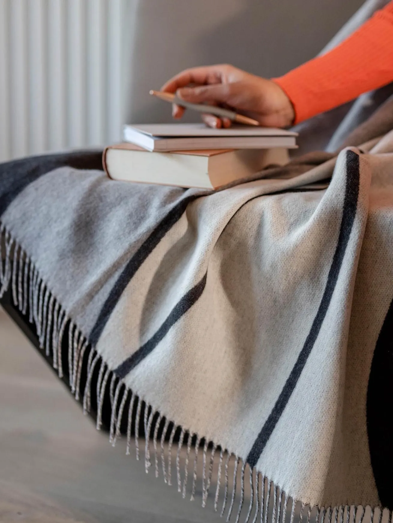 Sustainability Edition - Cashmink-Decke mit abstraktem Marmor-Design - Made in Germany