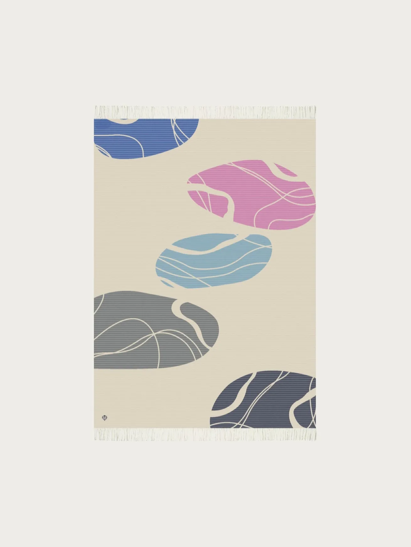 Sustainability Edition - Cashmink-Decke mit Kieselstein-Design - Made in Germany