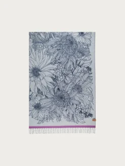 Sustainability Edition - Cashmink-Decke mit Blumen-Design - Made in Germany