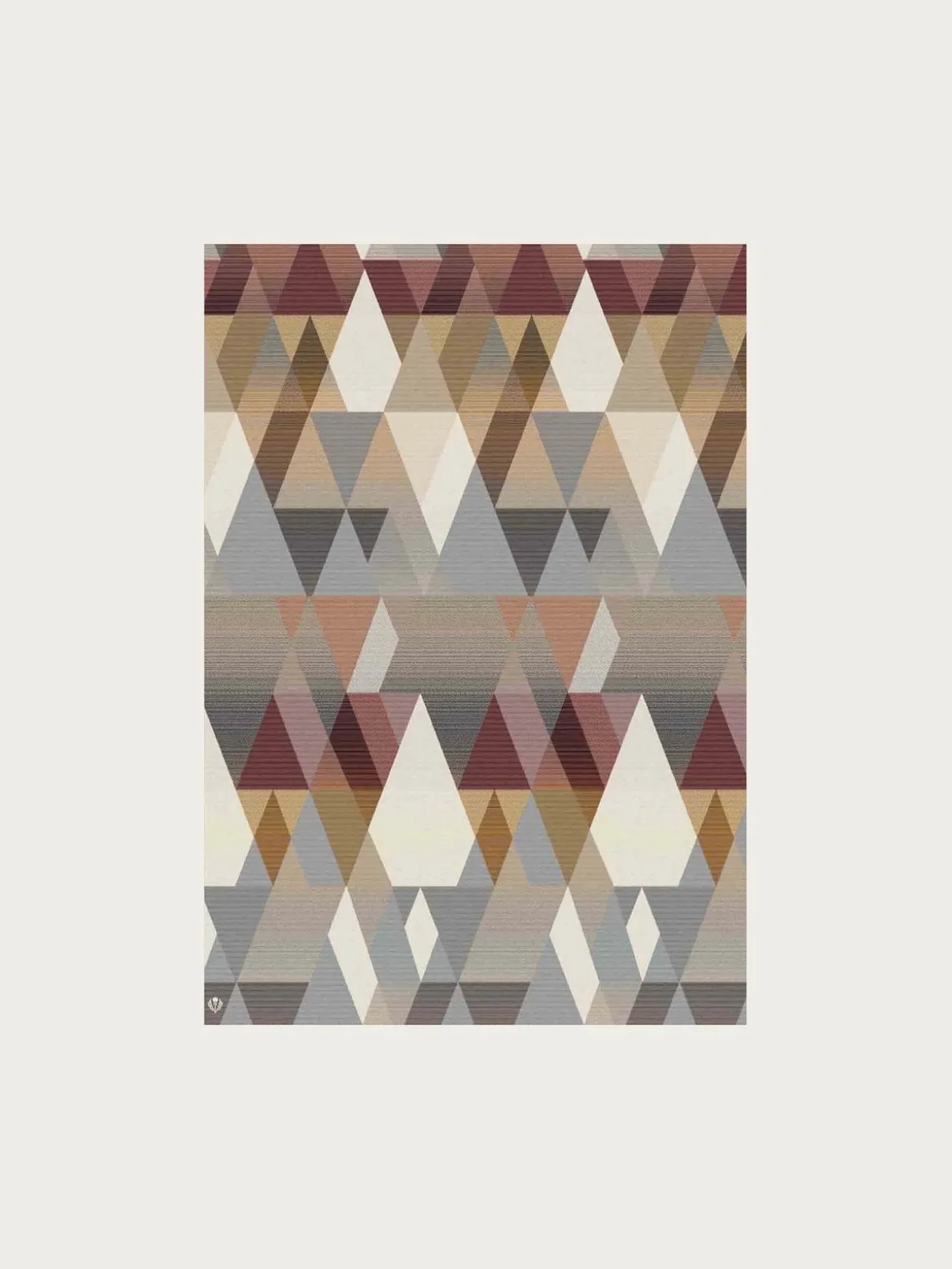 Sustainability Edition - Cashmink-Decke mit Dreieck-Design - Made in Germany