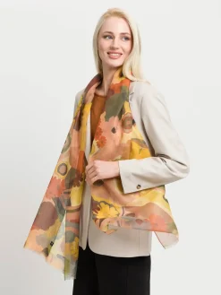 Sustainability Edition - Leichter Schal mit floralem Design