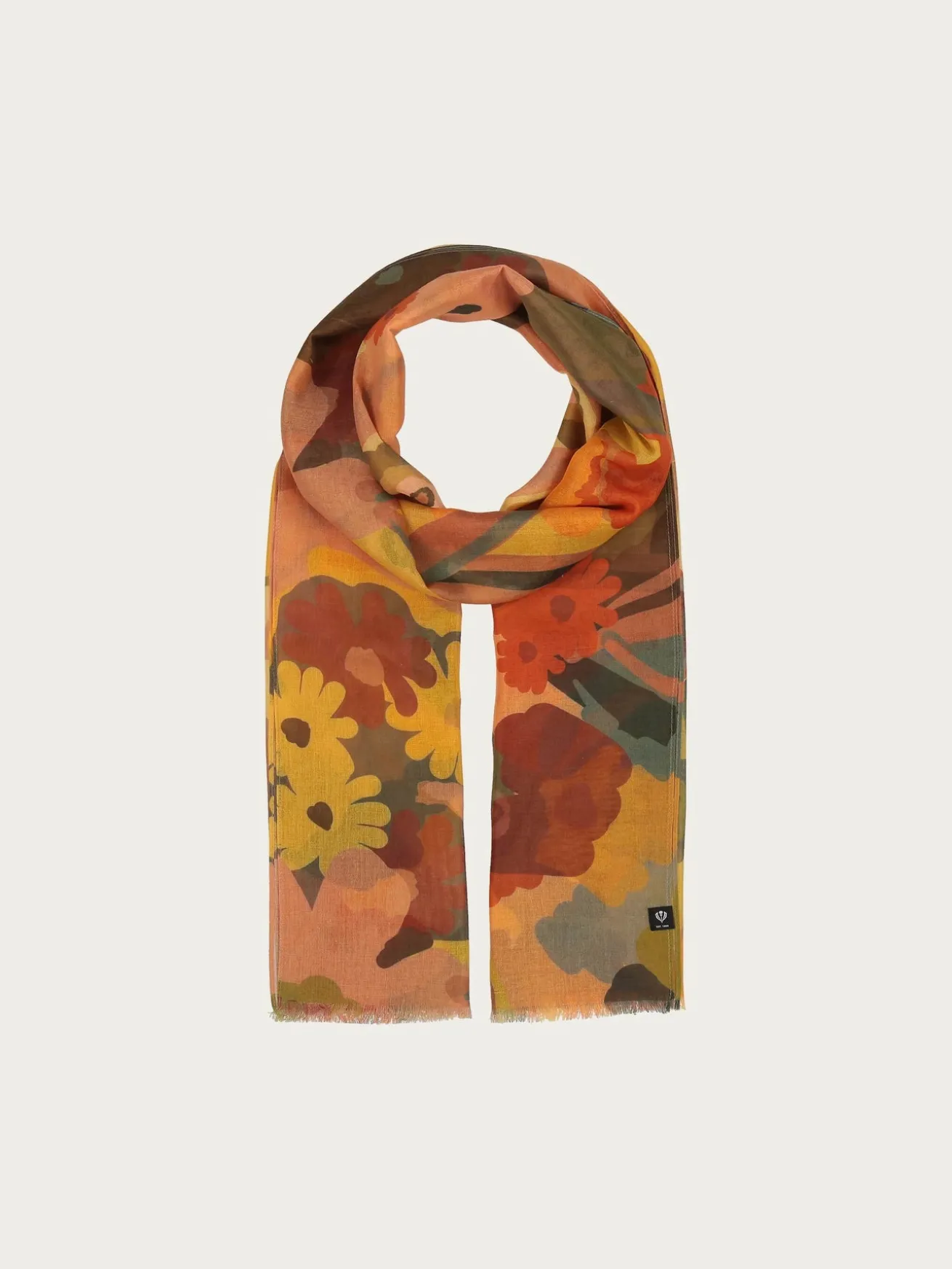 Sustainability Edition - Leichter Schal mit floralem Design