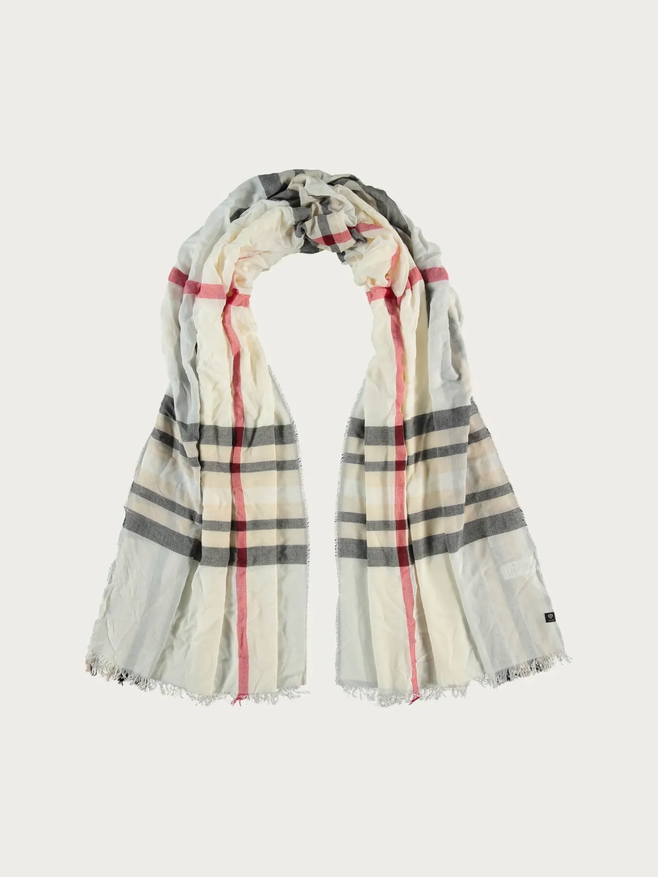 Sustainability Edition - Leichte Stola mit FRAAS Plaid Karo
