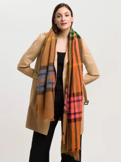 Sustainability Edition - Leichte Stola mit FRAAS Plaid Karo