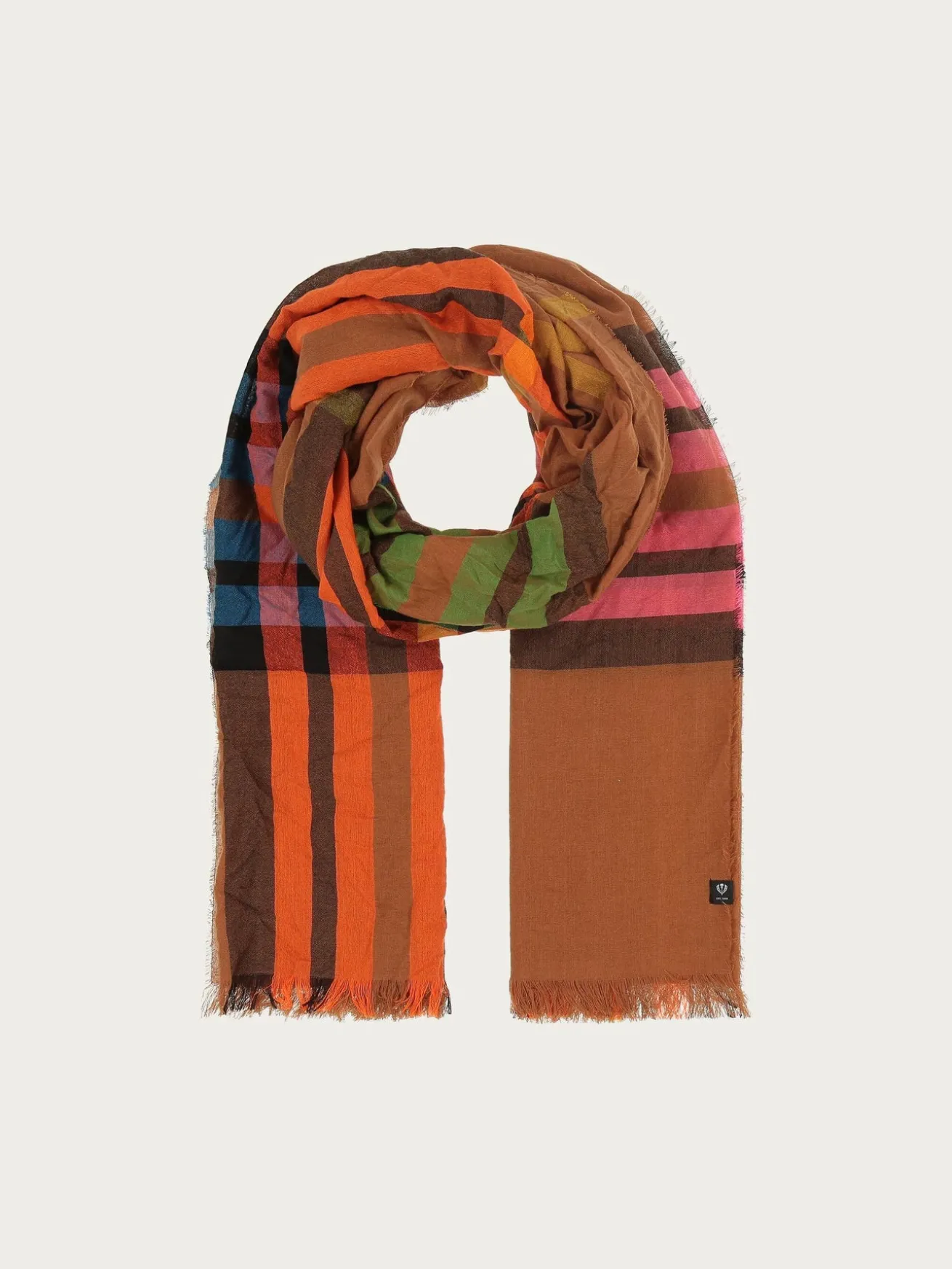 Sustainability Edition - Leichte Stola mit FRAAS Plaid Karo